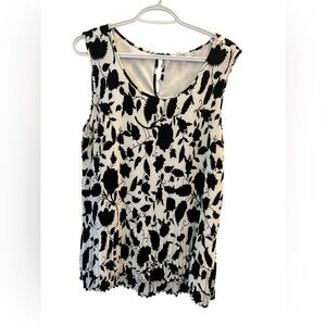 Ricki's Monochrome Floral Sleeveless Blouse